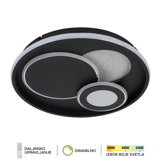 Forma LED plafonska lampa F2104-24C BK