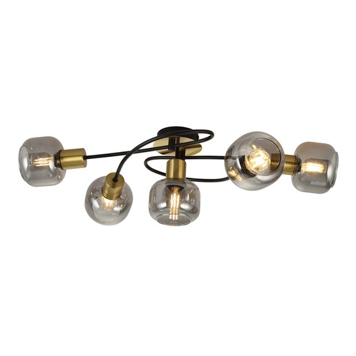 Forma Plafonska lampa FE408-5 BK+SG
