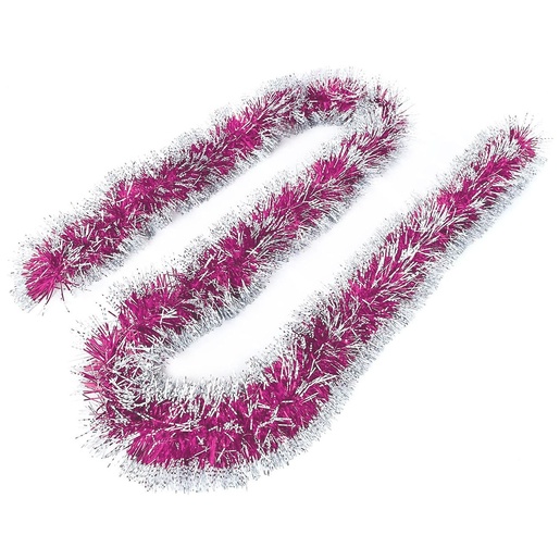 Girlanda 270 cm roze bela - šatirana