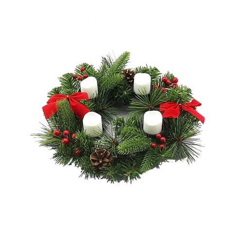 Adventski venac sa LED svećama