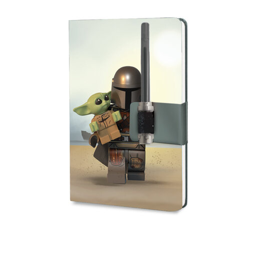 LEGO Star Wars sveska sa gel olovkom u obliku svetlosne sablje: Mandalorac 53688