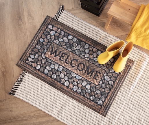 Otirač "print kamenčići" (WELCOME)- MULTY HOME EU5000158