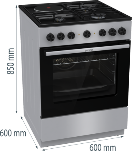 Gorenje kombinovani šporet GK6B41SD - OUTLET