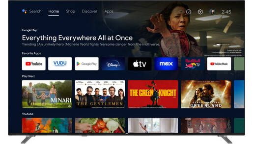 JVC QLED TV 65VAQ3300, 4K Ultra HD, Android, Smart TV, WiFi, HDR10, Dolby Audio