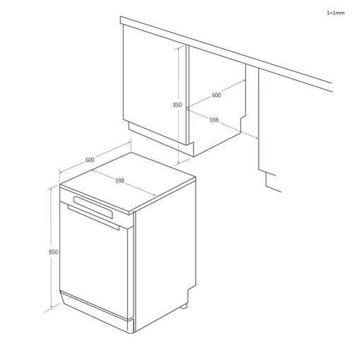Haier mašina za pranje sudova XF 5C4M1W OUTLET