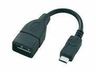 KABL MS USB A-B Micro kabl 10CM, A Female-Micro 5pin Male R