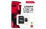 MICRO SD.128GB KINSTON + SD adapter SDCS/128GB