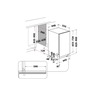 Whirlpool mašina za pranje sudova WSIC 3M27 C
