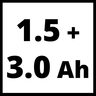 Einhell TC-TK 18 Li Kit (1,5 Ah+3,0 Ah) set alata
