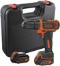 Black+Decker BDCDD12KB akumulatorska bušilica-odvijač (2x1.5 Ah, kofer)