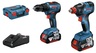 Bosch Professional GDX 18V-200 aku udarni odvrtač + GSR 18V-50 aku bušilica odvrtač (2x4,0 Ah, punjač, kofer)