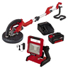 Einhell Akumulatorska brusilica za zidove TE-DW 18/225 Li BL - Solo + Einhell TE-CL 18/2000 Li AC-Solo akumulatorske lampa + Einhell Power-X-Change 18V 4,0 Ah PXC Starter Kit 1 3u1set
