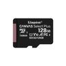 Memorijska kartica Kingston Canvas Select Plus, microSDXC, 128GB, R100/W10 MB/s, U1 (SDCS2/128GBSP)
