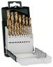 Bosch 19-delni set burgija za metal HSS-TiN, DIN 338 - 2609255134