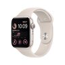 Apple Watch SE2 GPS 44mm, Starlight Aluminium Case, Starlight Sport Band - Regular