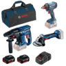 Bosch set akumulatorskog alata GBH 180-LI + GWS 180-LI + GDX 180 Li 18V; 2 x 5,0 Ah (0615990M5G)