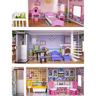 Eco Toys drvena kućica za lutke sa liftom STRAWBERRY RESIDENCE (TL43004C)