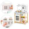 Eco Toys drvena kuhinja za decu + dodaci, bela (TK040A-WHITE)