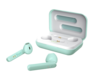 TRUST Primo Touch Bluetooth Earphones Mint, charging case, micro-USB charge cable