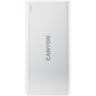 CANYON PB-106, Power bank 10000mAh Li-poly battery, Input 5V/2A, Output 5V/2.1A(Max), USB cable length 0.3m, 140*68*16mm, 0.24Kg, White
