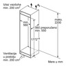 Bosch ugradni kombinovani frižider KIV86NSE0