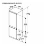 Bosch ugradni kombinovani frižider KIV86NSE0