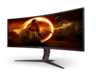 Monitor 34 AOC CU34G2X/BK, WQHD, VA, Freesync, zakrivljeni, 144Hz, 1ms, HDMI, DP, VGA, gaming