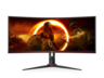 Monitor 34 AOC CU34G2X/BK, WQHD, VA, Freesync, zakrivljeni, 144Hz, 1ms, HDMI, DP, VGA, gaming