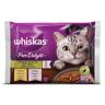 Whiskas kesice Pure delight izbor mesa 4x85gr