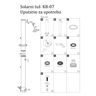 Solarni tuš 20 L sa slavinom KR-07