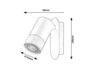 Rabalux Zidne lampe Zircon 5069