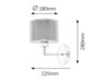 Rabalux Zidne lampe Anastasia 2628