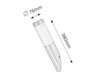Rabalux Spoljna zidna rasveta Inox torch 8261