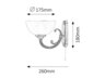 Rabalux Zidne lampe Marlene 8541