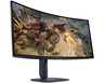 Monitor 34 DELL AW3425DWM, QHD, VA, Pivot, zakrivljeni, FreeSync 180Hz, 1ms, DP, HDMI, gaming