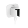 Hansgrohe FixFit Q Softsquare Matt White priključak za crevo ručnog tuša sa držačem za ručni tuš sa nepovratnim ventilom 26887700