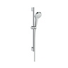 Hansgrohe Croma Select S 110 White Chrome tuš set: ručni tuš sa 3 mlaza, Isiflex B 1600 crevo za tuš i usponska šipka sa kliznim držačem 26560400