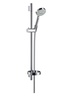 Hansgrohe Raindance S 100 Chrome tuš set: ručni tuš sa 3 mlaza, Isiflex B 1600 crevo za tuš i usponska šipka sa kliznim držačem i policom 27882000