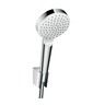 Hansgrohe Crometta 100 Chrome tuš set: ručni tuš sa 1 mlazom, držač za ručni tuš, Comfortflex 1250 crevo za ručni tuš 26690400