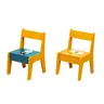 KINDER HOME Dvostrani dečiji sto sa 2 stolice šareni TF-6059