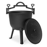 Multi Garden Liveni gvozdeni kotlić 10l, lovački lonac VK10L BLACK