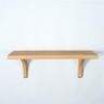 Meda furniture Drvena Polica hrast