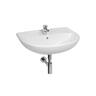 Jika Lyra Plus White umivaonik (lavabo) 55x45x19,5 sa rupom za bateriju i sa prelivom 8.1438.2.000.104.1