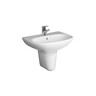 Jika Zeta White umivaonik (lavabo) 60x47x20,5 konzolni sa rupom za bateriju i prelivom 8.1039.2.000.104.1