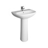 Jika Zeta White umivaonik (lavabo) 60x47x20,5 konzolni sa rupom za bateriju i prelivom 8.1039.2.000.104.1