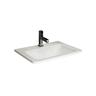Jika Cubito Pure White umivaonik (lavabo) 550x410x20 ugradni sa rupom za bateriju i sa prelivom 8.1742.2.000.104.1