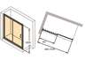 Huppe Classics 2 Chrome 1000 tuš vrata dvodelna visine 2000mm sa providnim Anti-Plaque staklom C20408.069.322