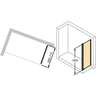 Huppe Classics 2 700 MattChrome/Chrome fiksni panel visine 1900mm sa providnim Anti-Plaque staklom C20501.087.322