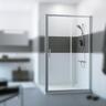 Huppe Classics 2 Chrome 1300 tuš vrata dvodelna visine 2000mm sa providnim Anti-Plaque staklom C20410.069.321