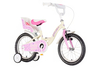 Bicikl visitor lovely little princess 16" belo roze